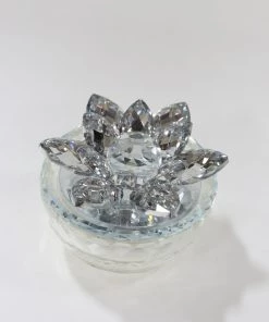 Inspire Me! Home Decor Crystal Lotus Top Candle (2 Colors) 18 Inspire Me! Home Decor Crystal Lotus Top Candle (2 Colors)