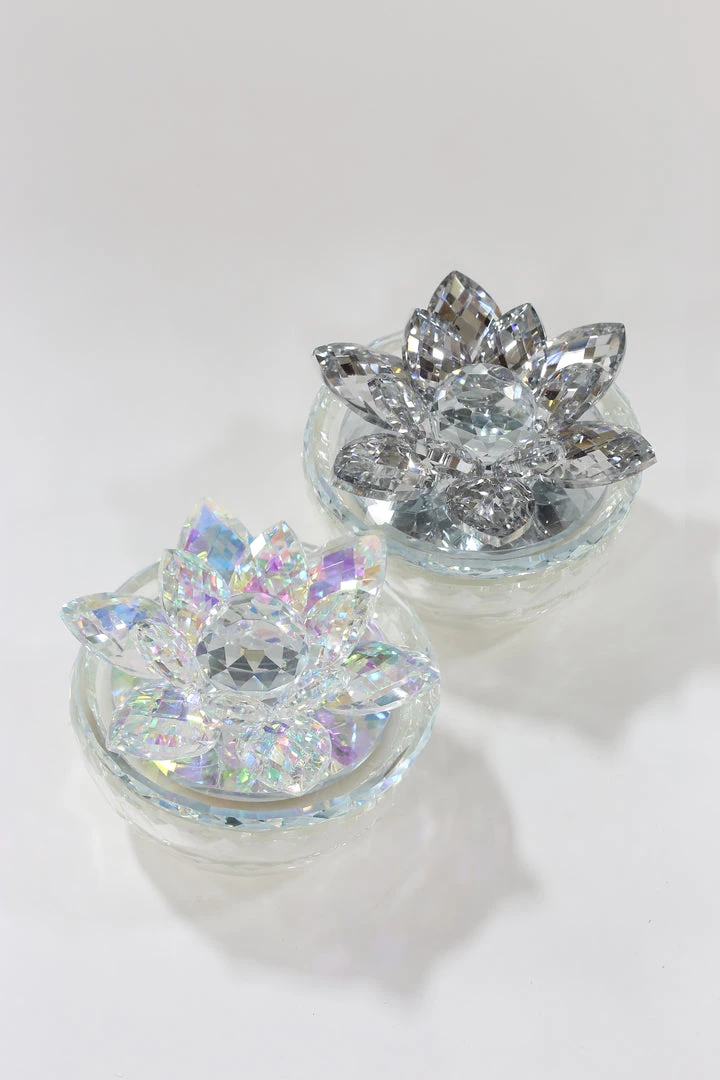 Inspire Me! Home Decor Crystal Lotus Top Candle (2 Colors) 13 Inspire Me! Home Decor Crystal Lotus Top Candle (2 Colors)