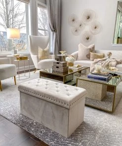 Inspire Me! Home Decor Anastasia Storage Bench (2 Colors) OTTOMANS