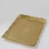 Inspire Me! Home Decor Textured Metal Gold Rectangle Tray