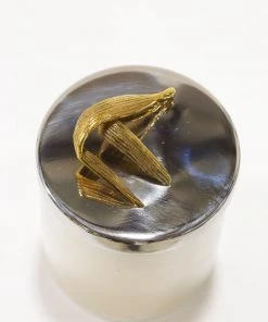 Inspire Me! Home Decor Silver And Gold Detailed Lid Candle- Unscented (6 Styles)