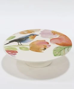 Inspire Me! Home Decor KITCHEN Bird & Floral Cakestand