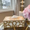 Inspire Me! Home Decor Wood Gold And White Tissue Box Cover 2 Inspire Me! Home Decor Wood Gold And White Tissue Box Cover