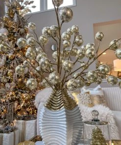 Inspire Me! Home Decor Gold Pearl Orb Spray