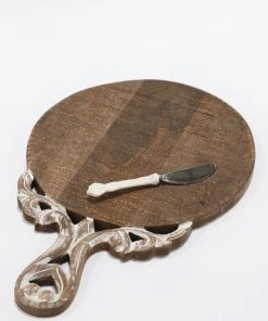 Inspire Me! Home Decor Mango Wood Scroll Handle Serving Trays (2 Styles) 10 Inspire Me! Home Decor Mango Wood Scroll Handle Serving Trays (2 Styles)