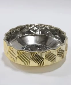 Inspire Me! Home Decor Champagne Textured Ceramic Bowls (3 Sizes) 14 Inspire Me! Home Decor Champagne Textured Ceramic Bowls (3 Sizes)