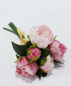 Inspire Me! Home Decor Real Touch Light Color Peony Bundles (3 Colors)