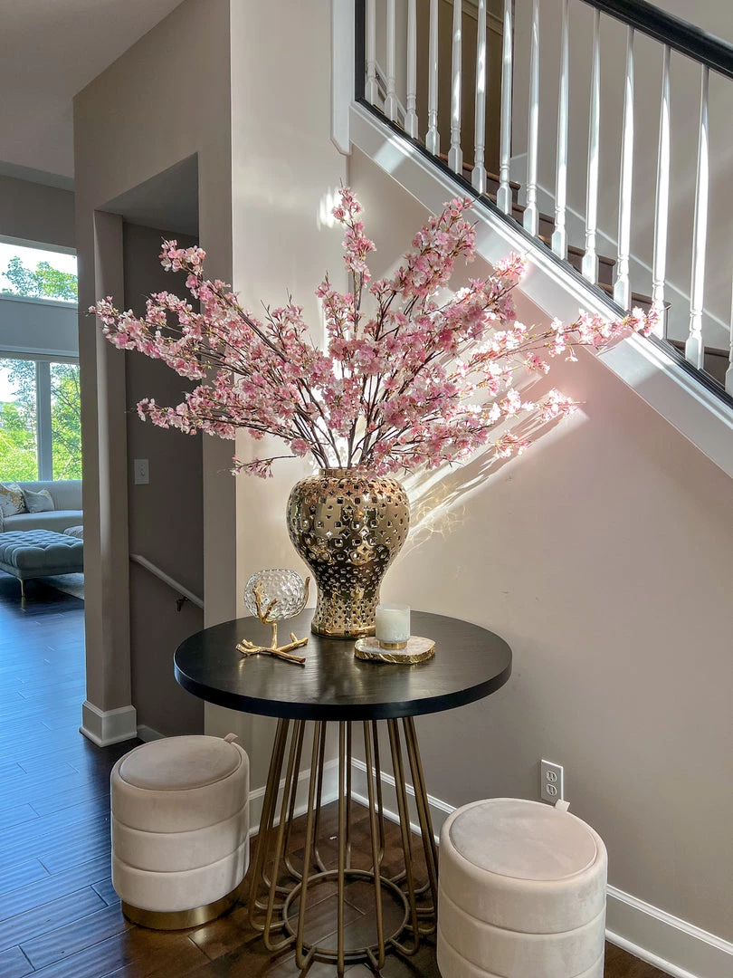 Inspire Me! Home Decor Floral Stems 51" Pink & Cream Cherry Blossom Stem 5 Inspire Me! Home Decor Floral Stems 51" Pink & Cream Cherry Blossom Stem