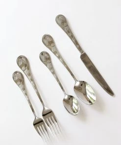 Inspire Me! Home Decor Silver Butterfly 20pc Flatware Set