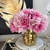 Inspire Me! Home Decor 13" Real Touch Pink Rose & Hydrangea Bundle