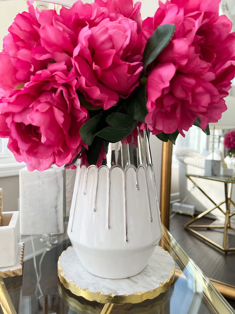 Inspire Me! Home Decor 23" Bright Pink Peony Stem 6 Inspire Me! Home Decor 23" Bright Pink Peony Stem