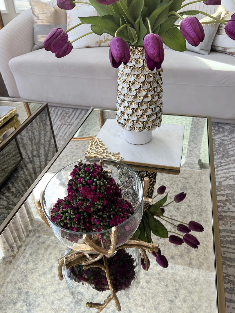 Inspire Me! Home Decor Bowls With Gold Branch Design (3 Sizes) 5 Inspire Me! Home Decor Bowls With Gold Branch Design (3 Sizes)