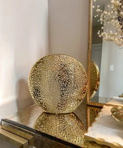 Inspire Me! Home Decor Studded Gold Round Vase