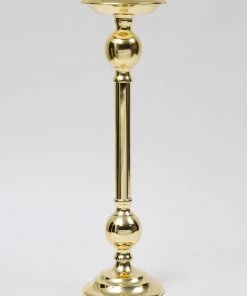 Inspire Me! Home Decor Gold Bead Detailed Candleholder (3 Sizes)