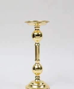 Inspire Me! Home Decor Gold Bead Detailed Candleholder (3 Sizes)