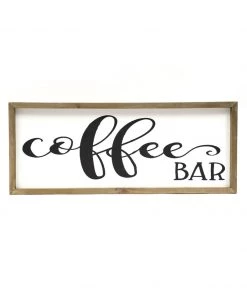 Inspire Me! Home Decor Wooden Coffee Bar Sign