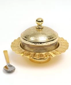 Inspire Me! Home Decor Rippled Sugar Jar With Spoon (2 Colors)