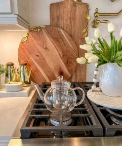 Inspire Me! Home Decor Glass Teapot With Loose Tea Infuser KITCHEN