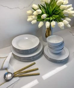 Inspire Me! Home Decor Gold 16 Piece Dining Set