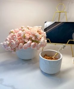 Inspire Me! Home Decor Floral Stems Mini Ranunculus Bundle (3 Colors)