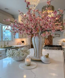 Inspire Me! Home Decor White Marble Spiral Shaped Board