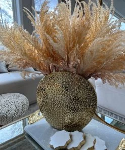 Inspire Me! Home Decor Studded Gold Round Vase