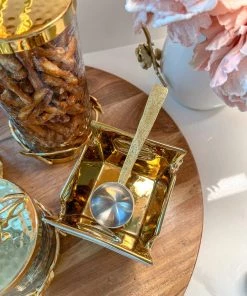 Inspire Me! Home Decor Spoon With Textured Gold Handle
