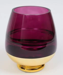 Inspire Me! Home Decor Purple And Gold Vase