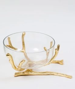 Inspire Me! Home Decor Bowls With Gold Branch Design (3 Sizes) 16 Inspire Me! Home Decor Bowls With Gold Branch Design (3 Sizes)
