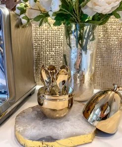Inspire Me! Home Decor Gold Egg Shaped Utensil Holder (2 Styles) 25 Inspire Me! Home Decor Gold Egg Shaped Utensil Holder (2 Styles)