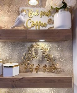 Inspire Me! Home Decor Set Of 2 Birds With Gold Crowns