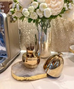 Inspire Me! Home Decor Gold Egg Shaped Utensil Holder (2 Styles) 27 Inspire Me! Home Decor Gold Egg Shaped Utensil Holder (2 Styles)