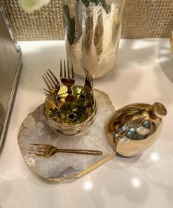 Inspire Me! Home Decor Gold Egg Shaped Utensil Holder (2 Styles) 17 Inspire Me! Home Decor Gold Egg Shaped Utensil Holder (2 Styles)