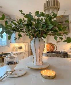 Inspire Me! Home Decor Gold 6 Wick Hammered Candle