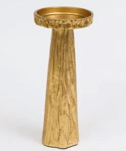 Inspire Me! Home Decor Gold Metal Branch Pedestal Candle Holder (2 Sizes)