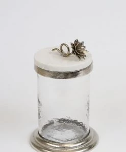 Inspire Me! Home Decor Gold Or Silver Canisters With Floral Lotus Lid (2 Colors) 29 Inspire Me! Home Decor Gold Or Silver Canisters With Floral Lotus Lid (2 Colors)