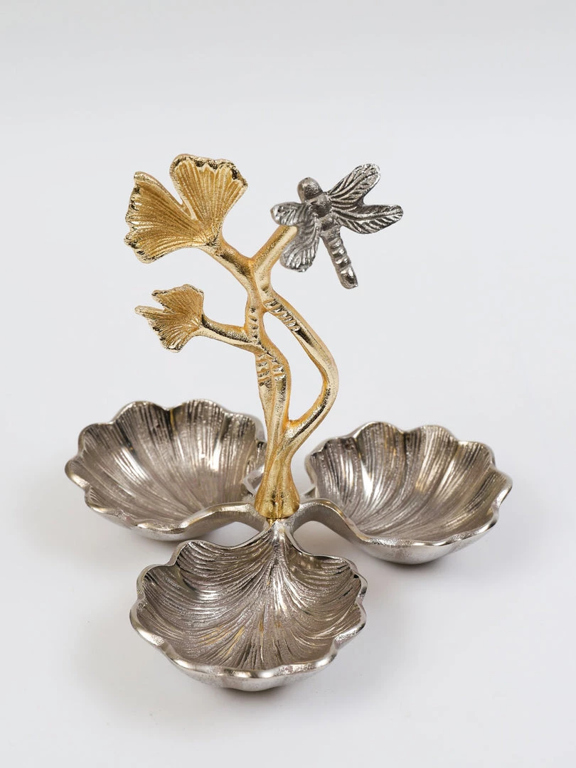 Inspire Me! Home Decor Two-Tone Dragonfly Serving Bowl Gold 4 Inspire Me! Home Decor Two-Tone Dragonfly Serving Bowl Gold