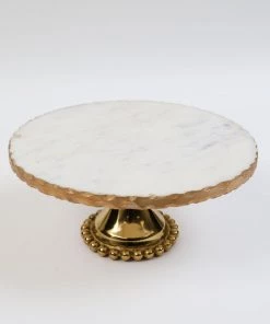 Inspire Me! Home Decor Gold Marble Cake Stand (2 Sizes) 11 Inspire Me! Home Decor Gold Marble Cake Stand (2 Sizes)