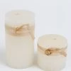 Inspire Me! Home Decor Cream Textured Pillar Candle (2 Sizes)