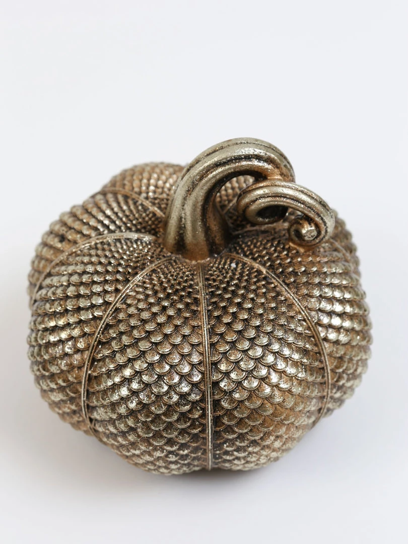 Inspire Me! Home Decor Antique Gold Resin Pumpkin (3 Styles) 7 Inspire Me! Home Decor Antique Gold Resin Pumpkin (3 Styles)