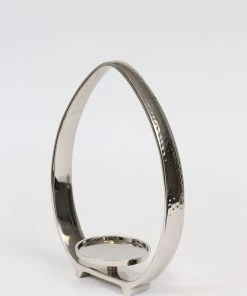 Inspire Me! Home Decor Silver Teardrop Candle Holders (2 Sizes)