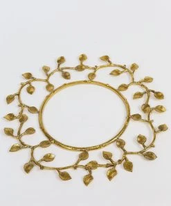 Inspire Me! Home Decor Gold Metal Decorative Wreath