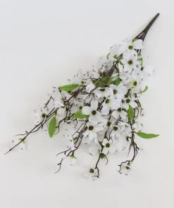 Inspire Me! Home Decor White Dogwood Bloom Stem