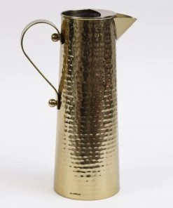 Inspire Me! Home Decor Gold Hammered Texture Pitcher (2 Sizes)