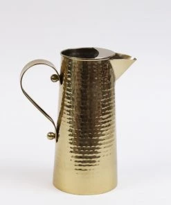 Inspire Me! Home Decor Gold Hammered Texture Pitcher (2 Sizes)