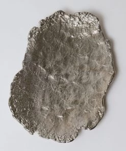 Inspire Me! Home Decor Metal Textured Edge Tray (2 Colors) Gold