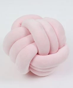 Inspire Me! Home Decor Soft Pink Velvet Knot Pillow (3 Sizes) Pillows