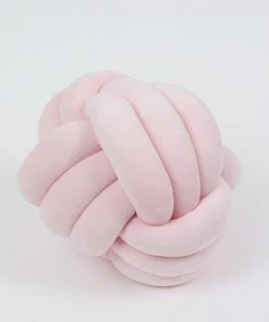 Inspire Me! Home Decor Soft Pink Velvet Knot Pillow (3 Sizes) Pillows