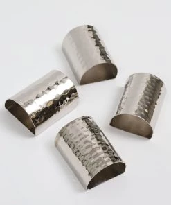 Inspire Me! Home Decor Hammered Napkin Ring (2 Colors) Gold