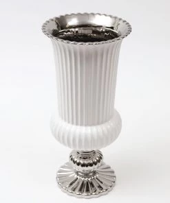 Inspire Me! Home Decor Gold White Linear Vase (2 Colors)